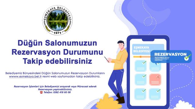 Dügün Salonu Rezervasyon Durumu